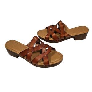 Comfotr 1846 Women's Brown Strappy Sandals sz11